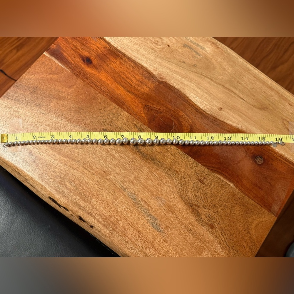 Tiffany&Co. HardWear Graduated Ball Bead Sterling Silver Necklace 16.25” - Picture 13 of 13